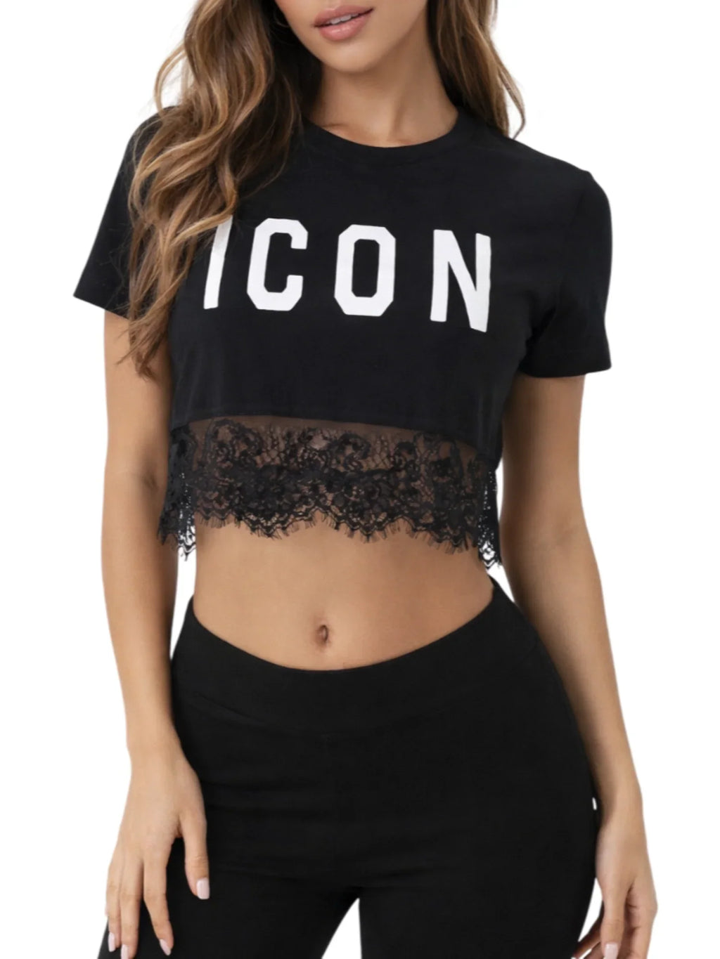 T-shirt crop donna icon 26
