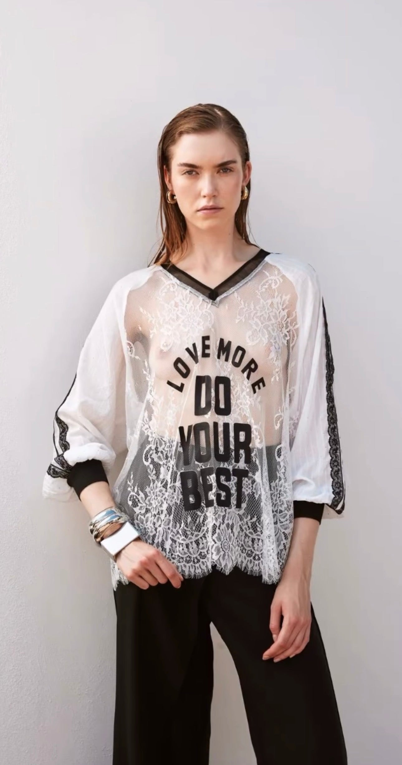 T-shirt trash and luxury