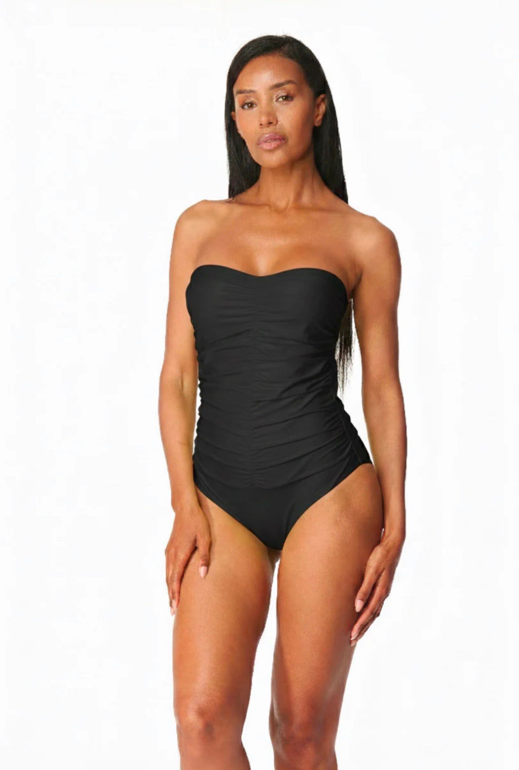 Costume intero drappeggiato acqua di cocco 2026