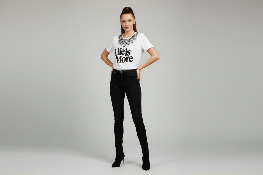 T-shirt trash and luxury