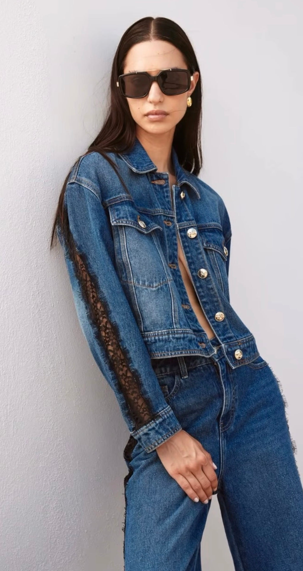 Giubbino in jeans trash and luxury