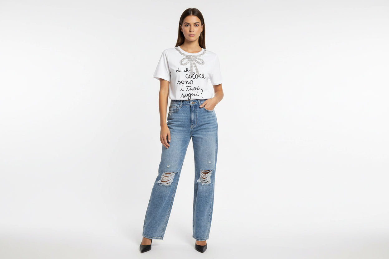 Jeans trash and luxury