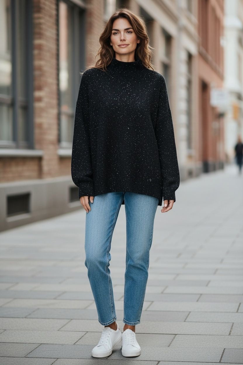 Maglioncino glitter fresh flower