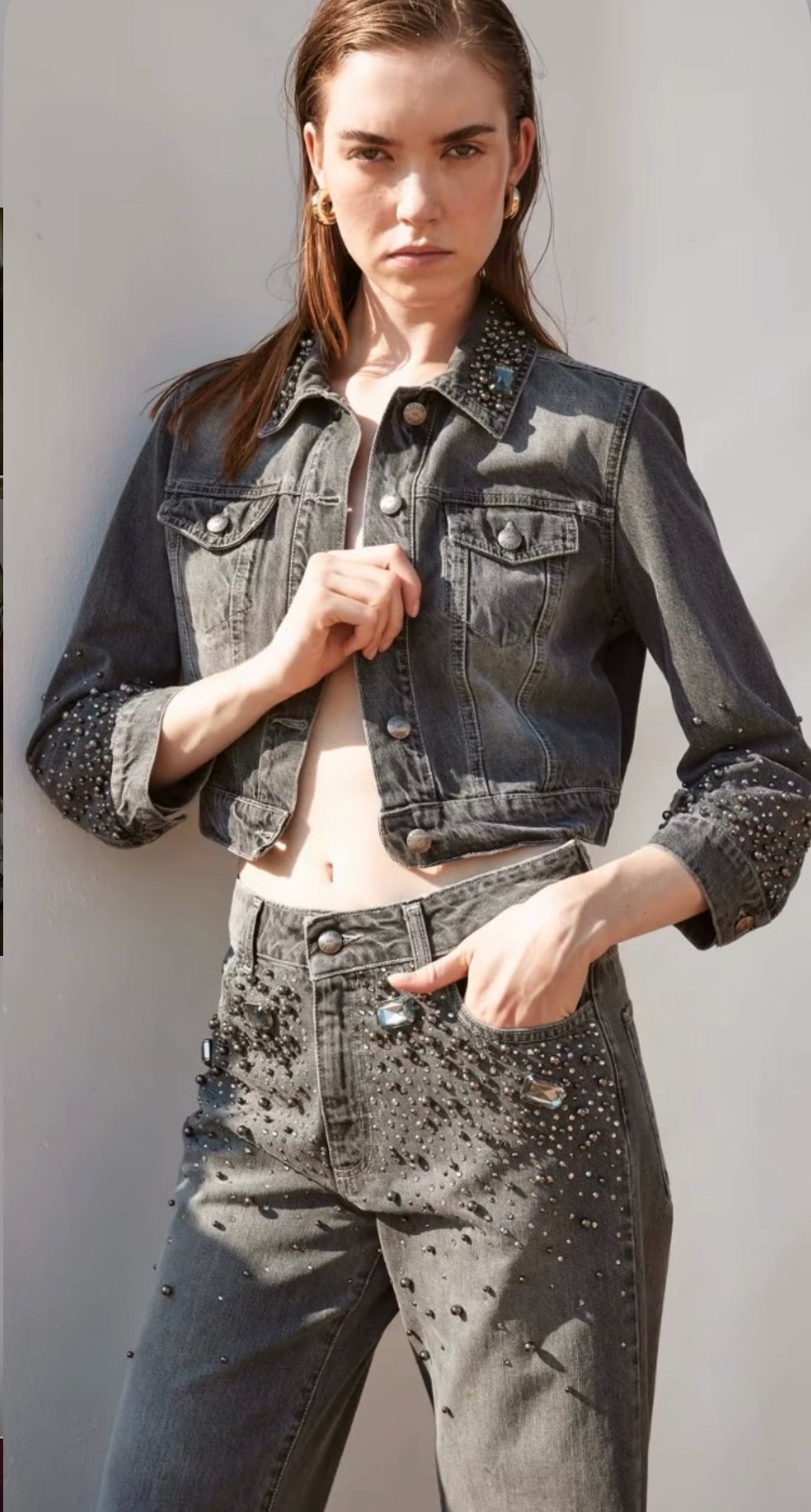 Giacca in jeans trash and luxury 2026