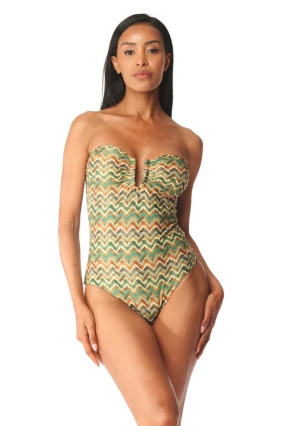 Costume intero miss lurex acqua di cocco 2026