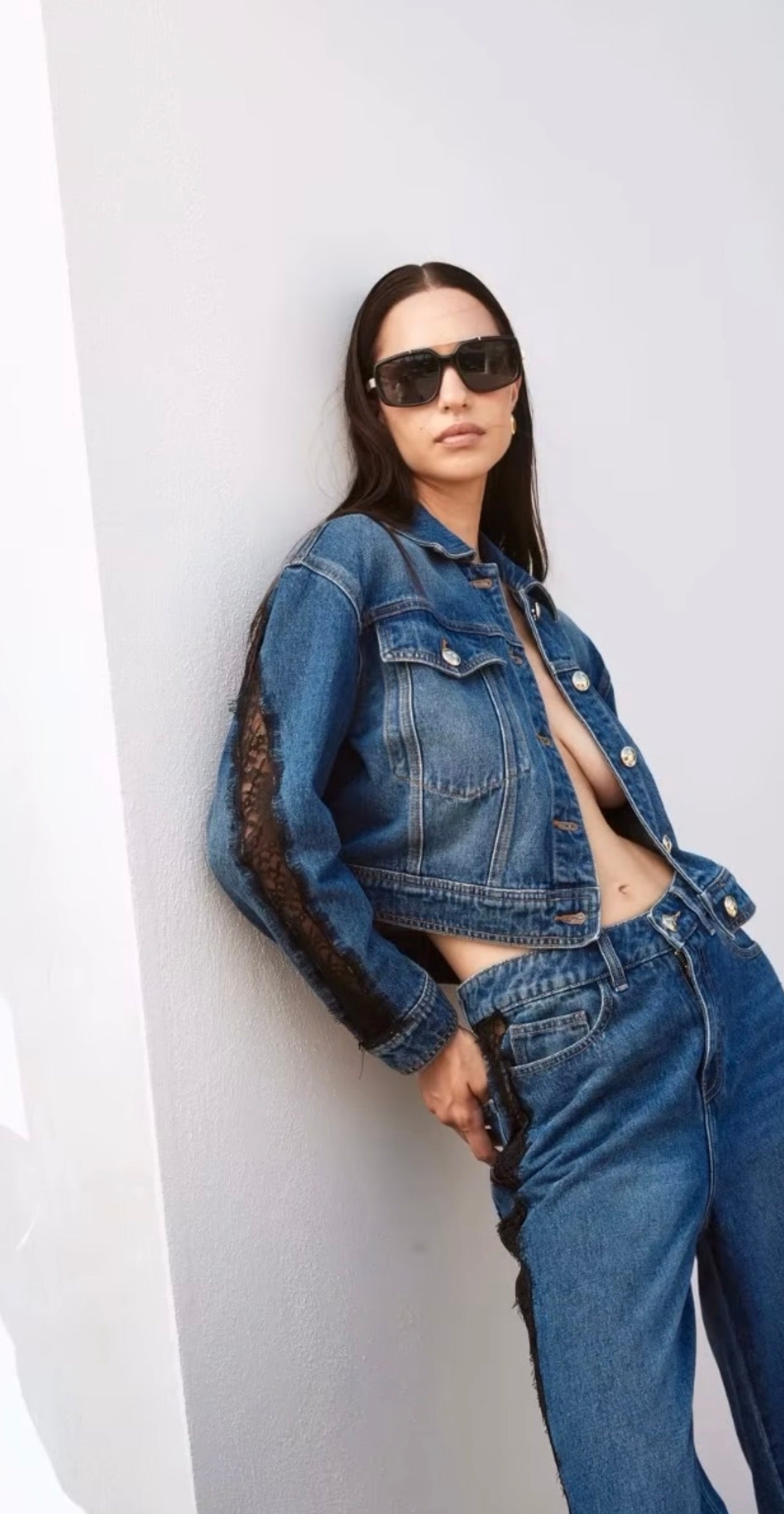 Giubbino in jeans trash and luxury