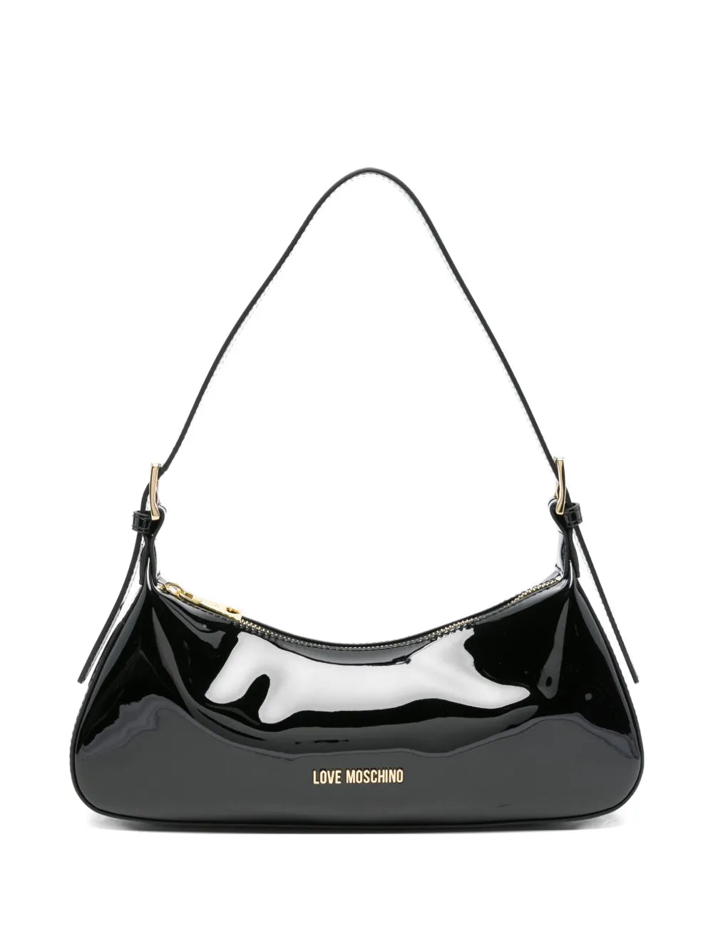 Borsa a spalla con logo Love moschino