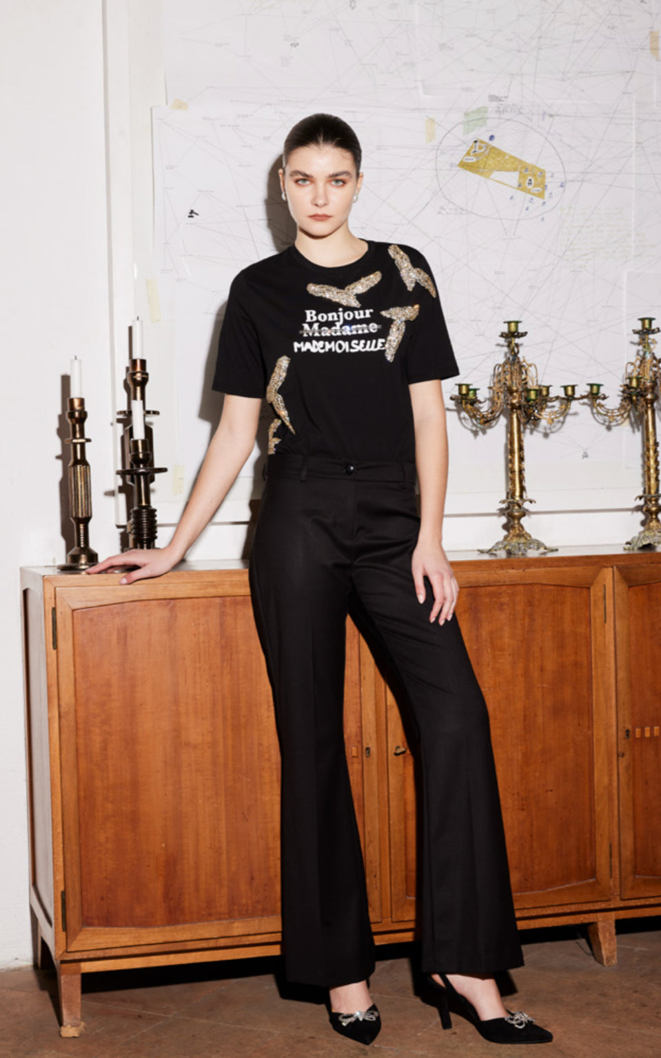 T-shirt trash and luxury