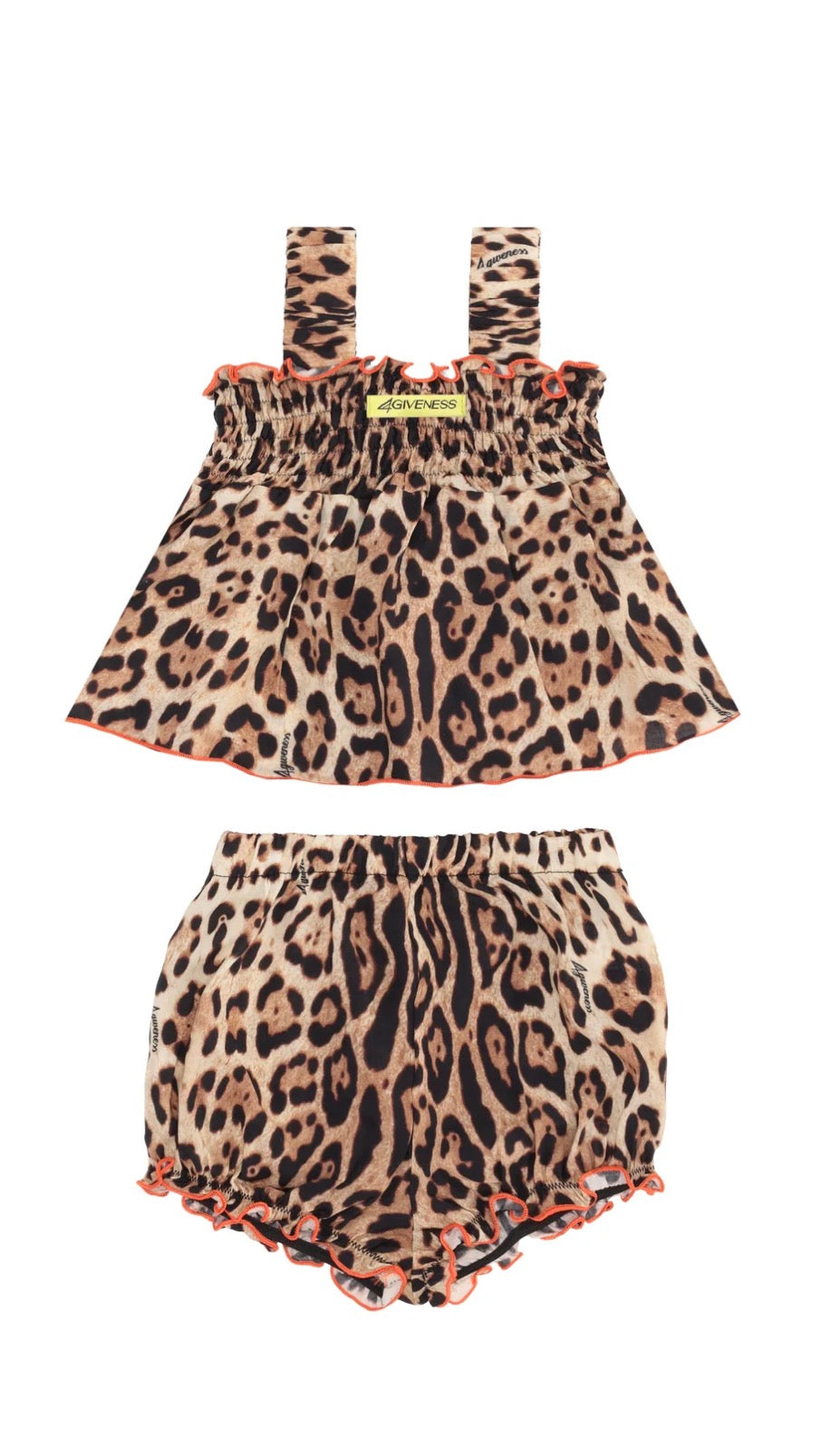 COMPLETO BAMBINA TOP E PANTALONCINO LEO 4GIVENESS