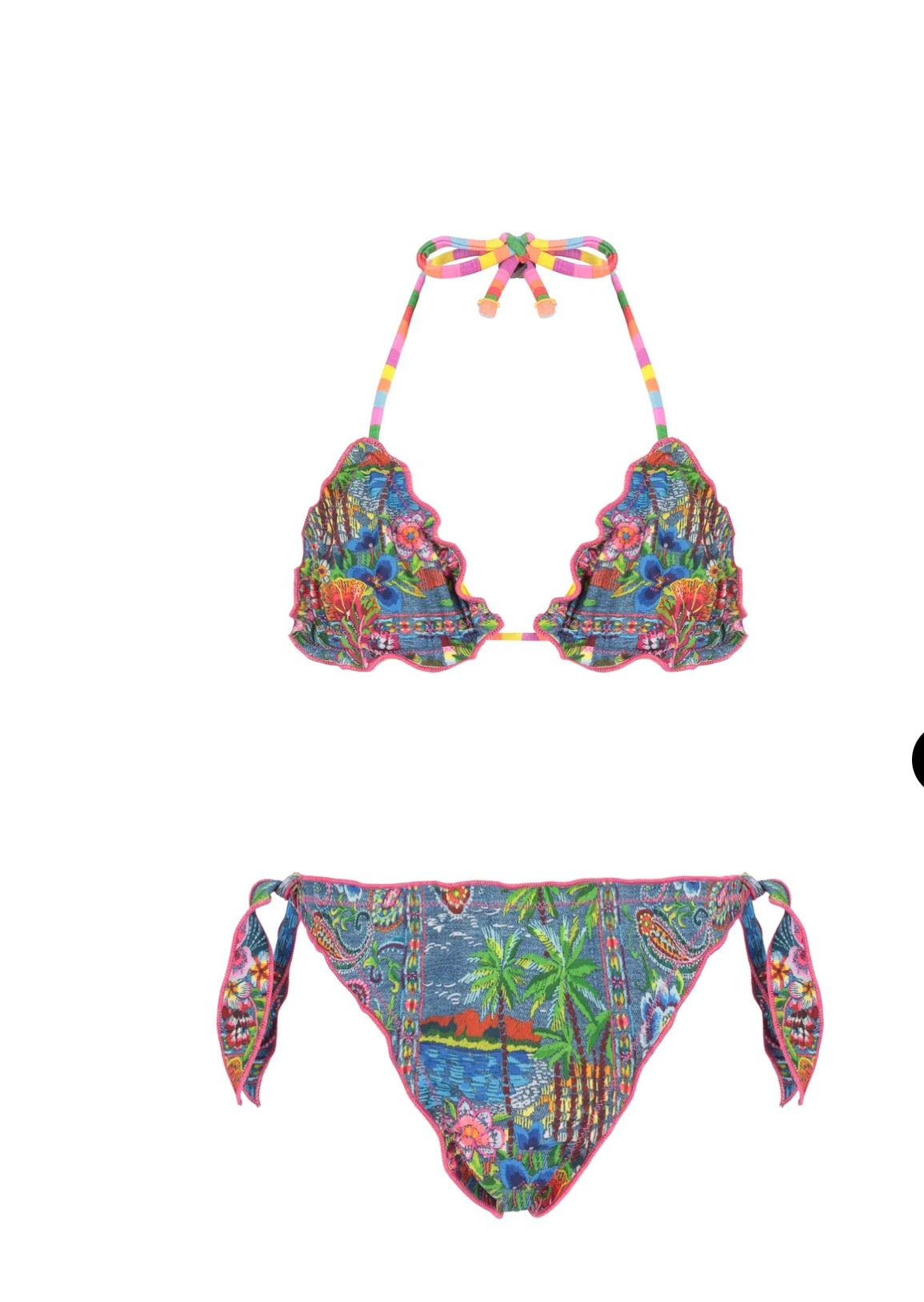 BIKINI BAMINA TRIANGOLO DENIM MEXICAN 4GIVENESS