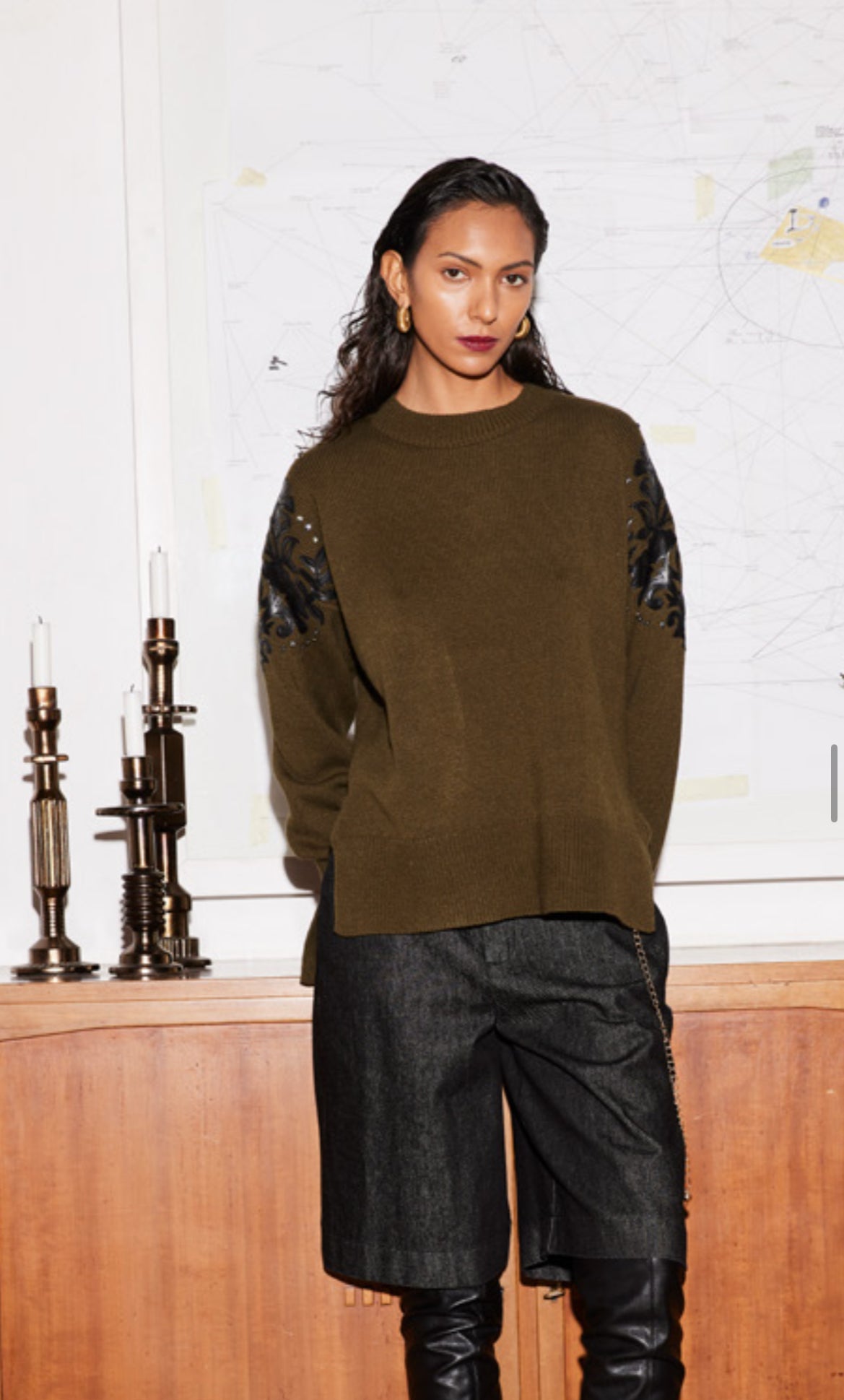 Bermuda denim tkam trash and luxury