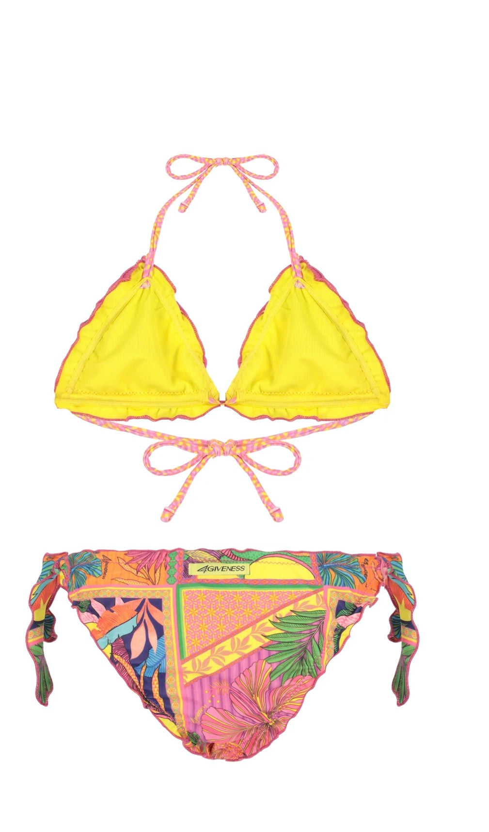 BIKINI BAMBINA TRIANGOLO CON SLIP LACCI POP 4GIVENESS