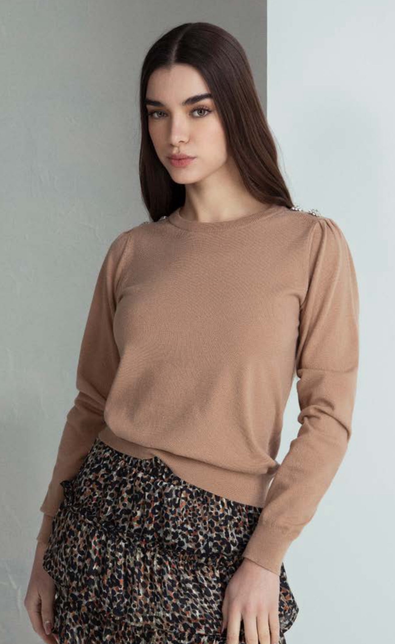 Maglia con applicazioni blash