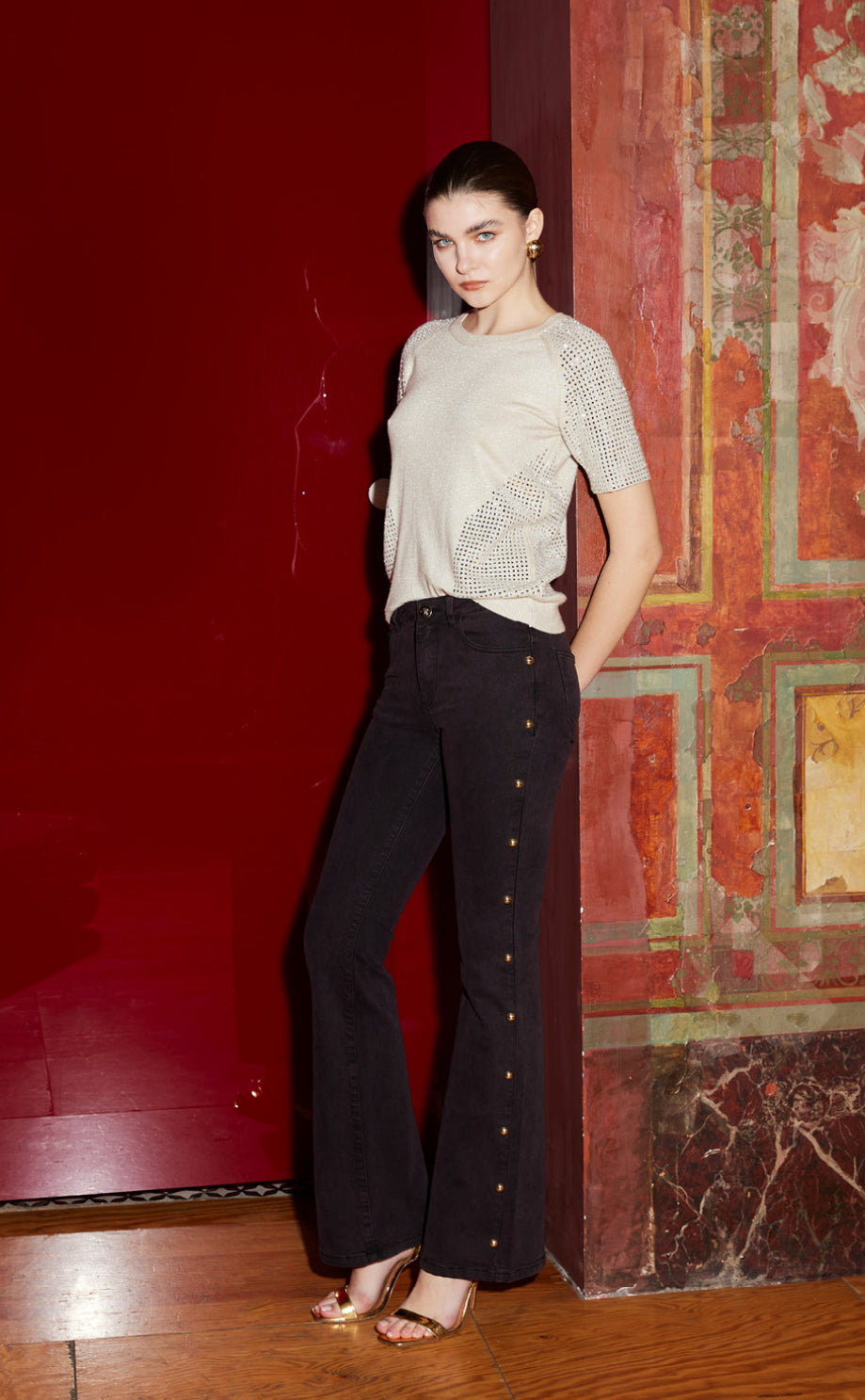 Jeans denim sovratinto trash and luxury