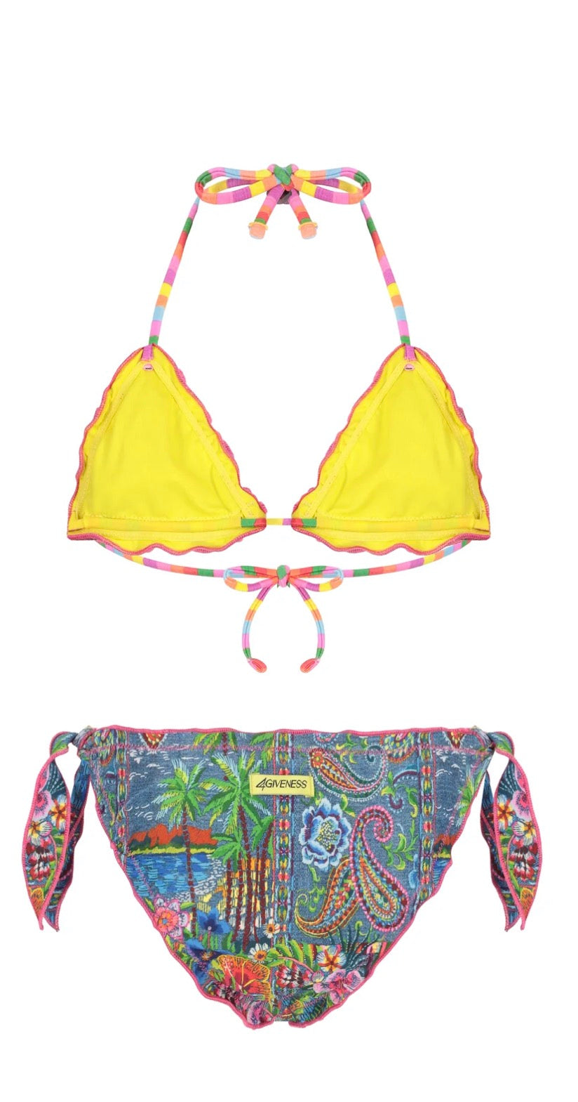 BIKINI BAMINA TRIANGOLO DENIM MEXICAN 4GIVENESS