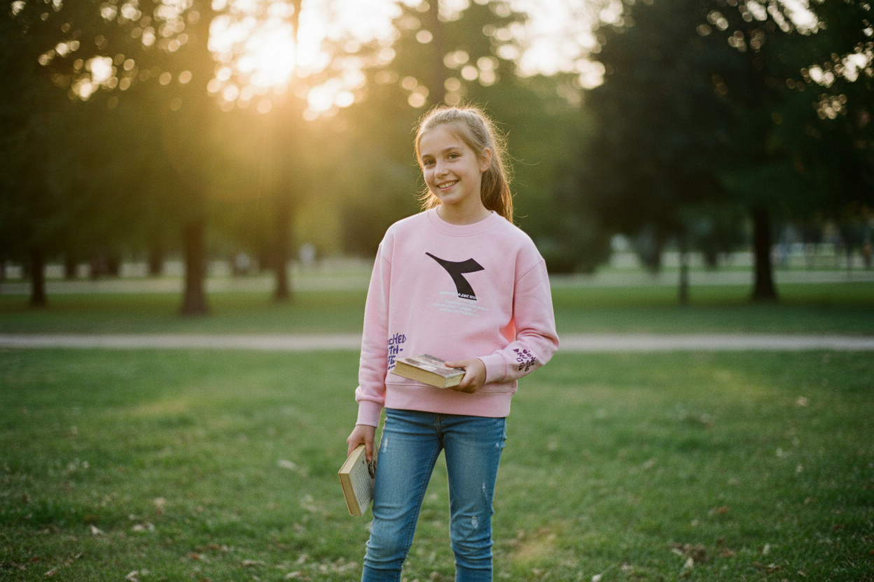 Felpa bambina diadora