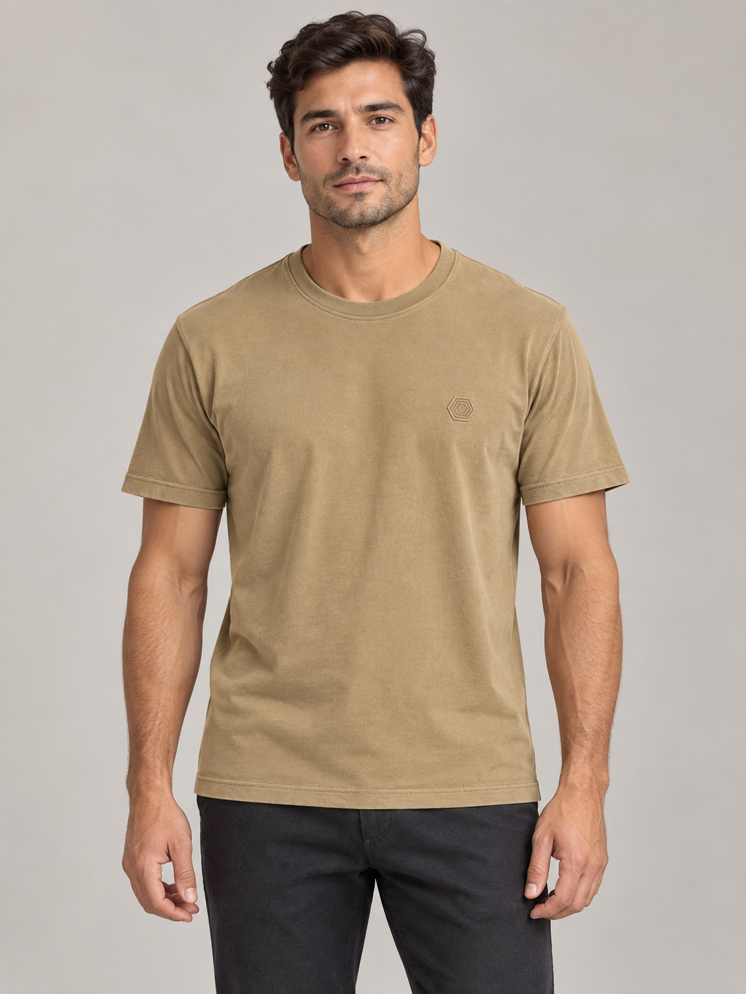 Superior Vintage T-shirt girocollo bordeaux a maniche corte