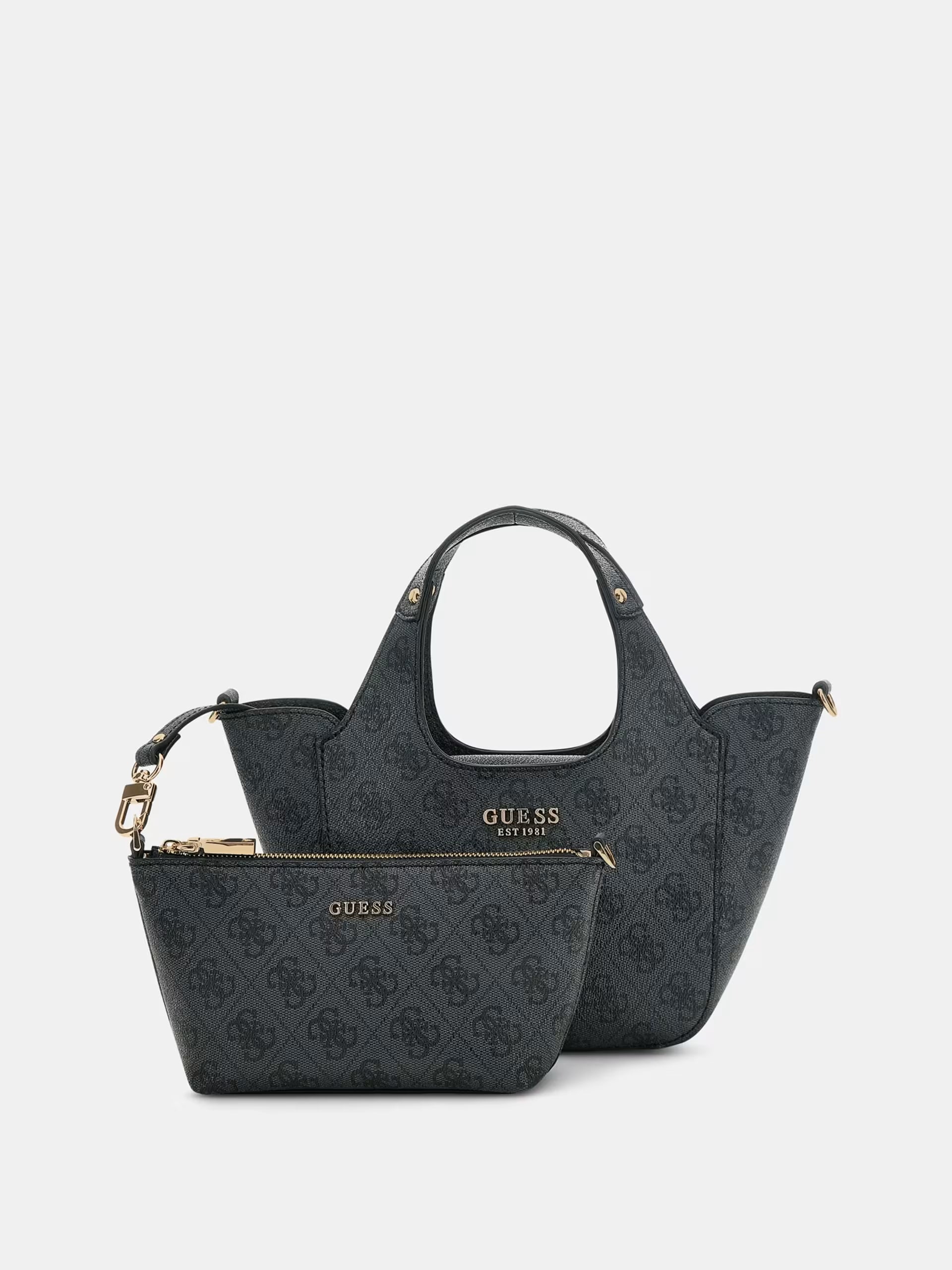 Borsa a mano con tracolla Calista 4G logo guess donna