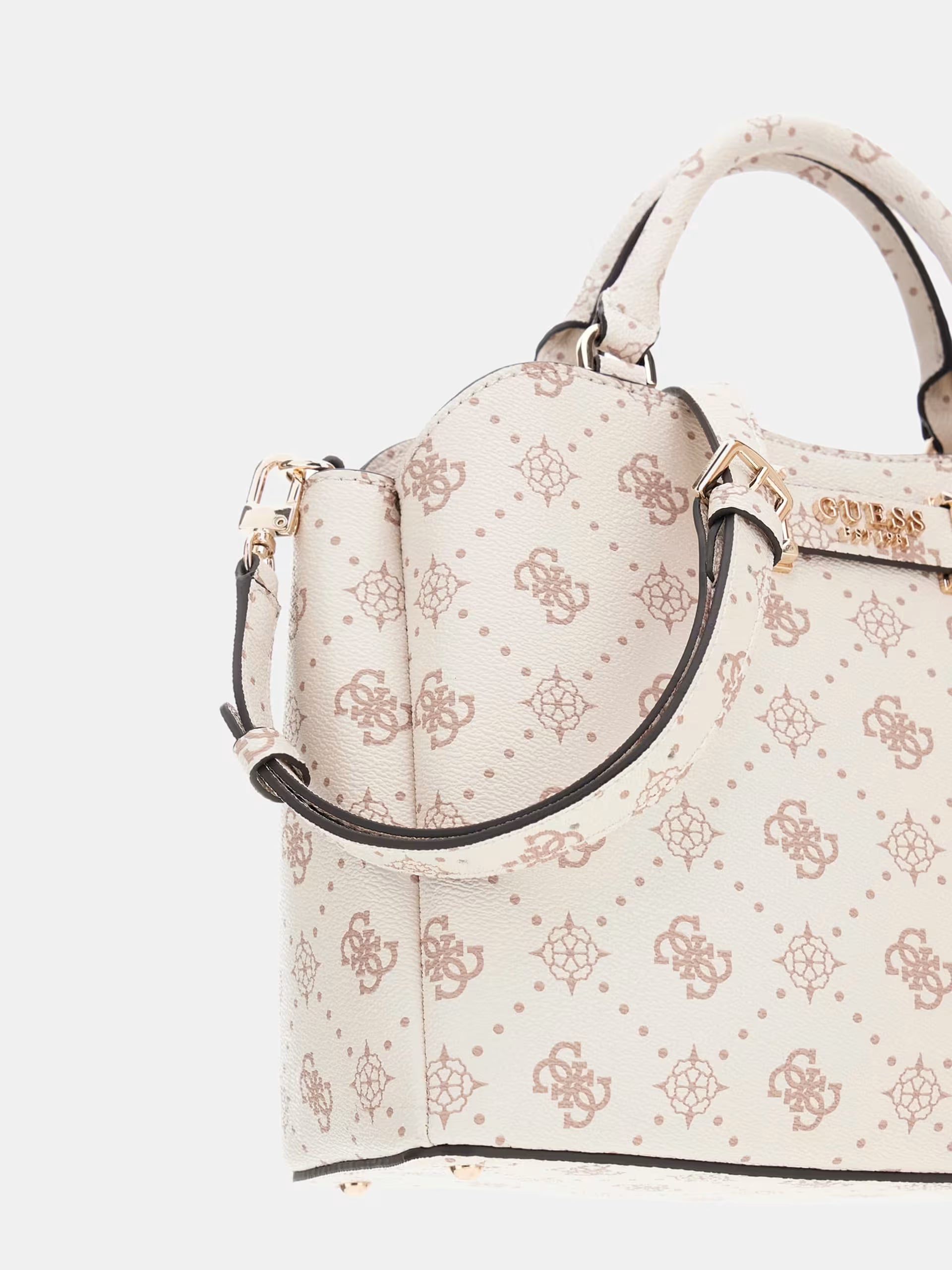 Borsa a mano con tracolla Silia 4G logo peony guess donna