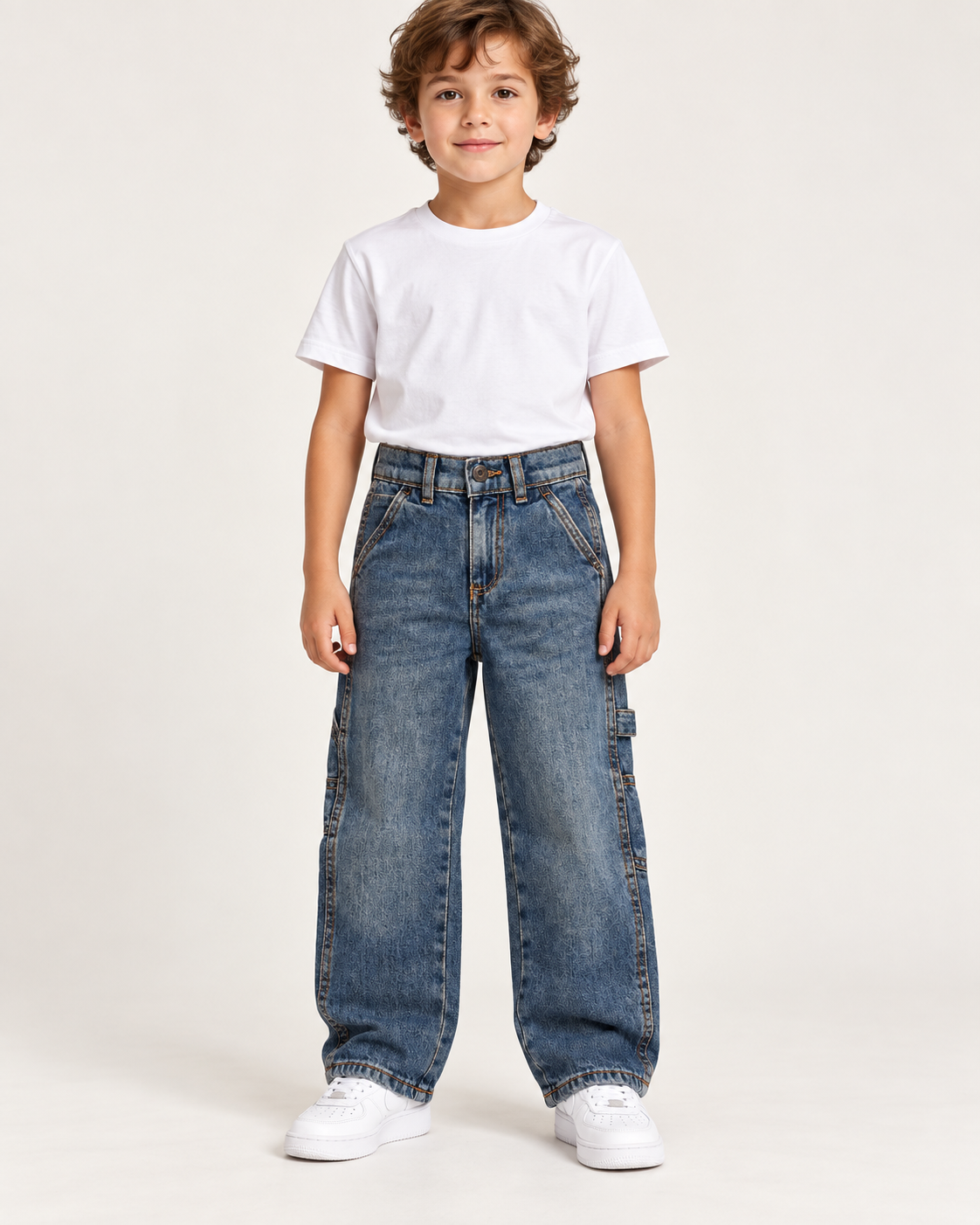 Jeans Roy Roger’s blu carpenter - foto indossata generata