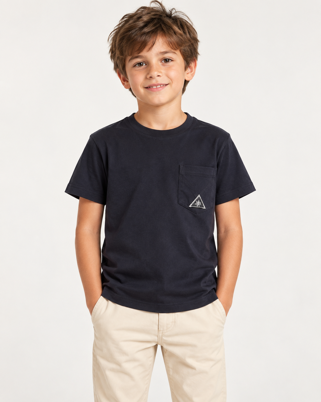 T-shirt Roy Roger’s blu - immagine indossata generata