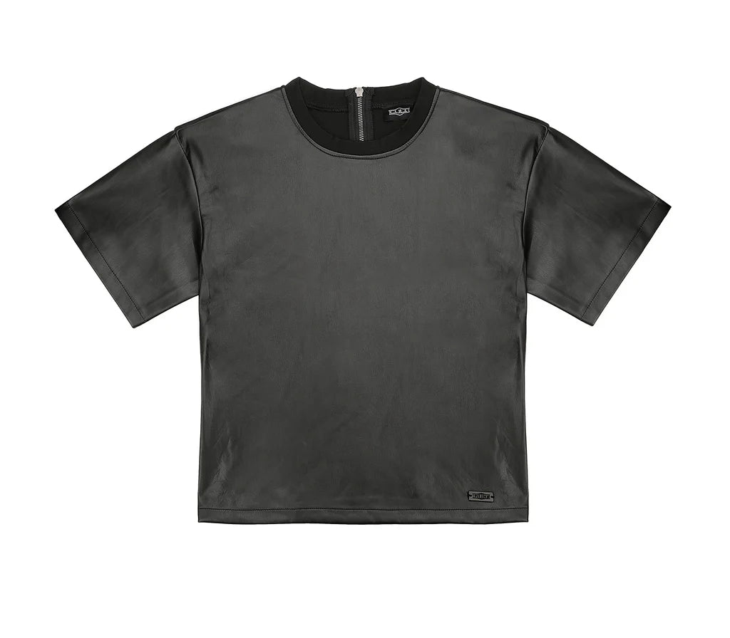 T-shirt effetto pelle donna cult